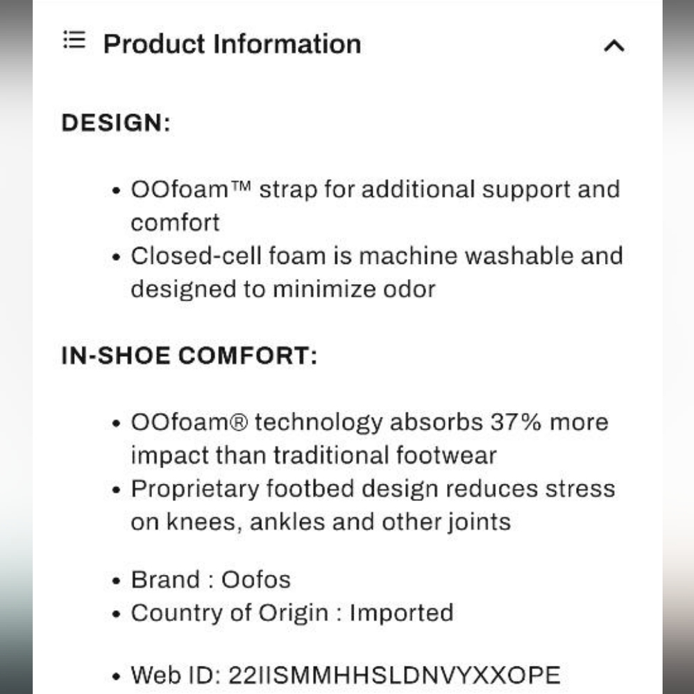 OOFOS OOahhh Recovery Black Foam Slide Sandal Slip On Original Men 10 Women 12 - Picture 9 of 13